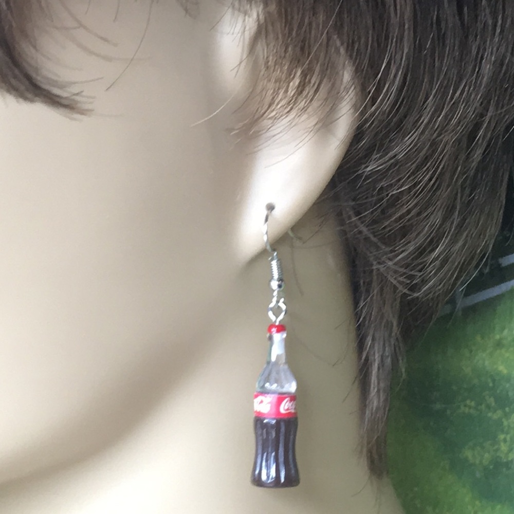 Coca Cola Bottle Earrings - Picture 2 of 7